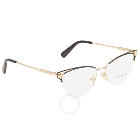 versace cat eye rhinestone rimless frames|Versace eyeglass frames with rhinestones.